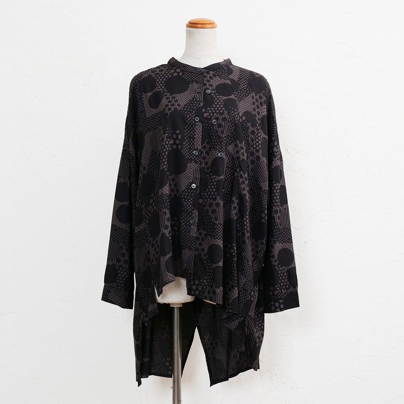 Rayon Dot Print Blouse