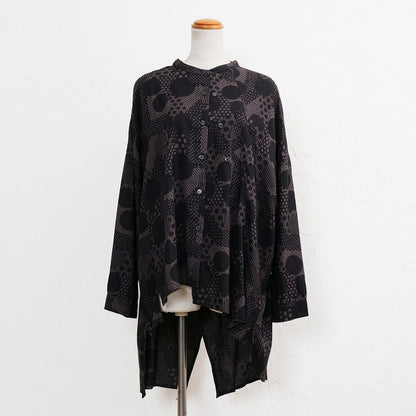 Rayon Dot Print Blouse
