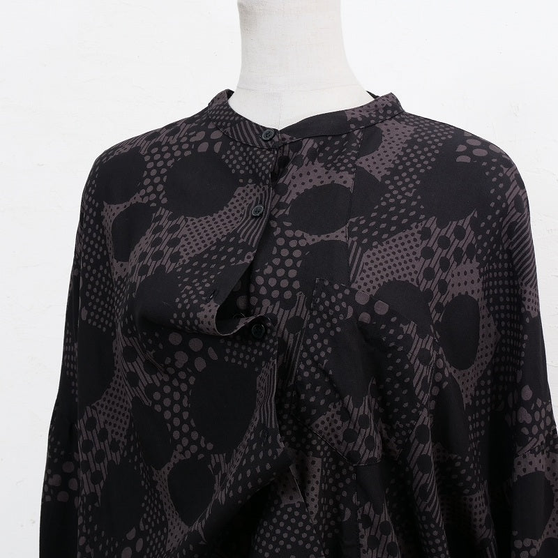 Rayon Dot Print Blouse