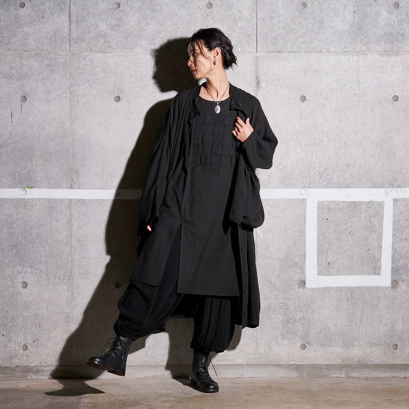 Rayon Twill Kimono Sleeve Jacket