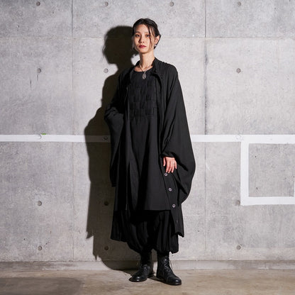 Rayon Twill Kimono Sleeve Jacket