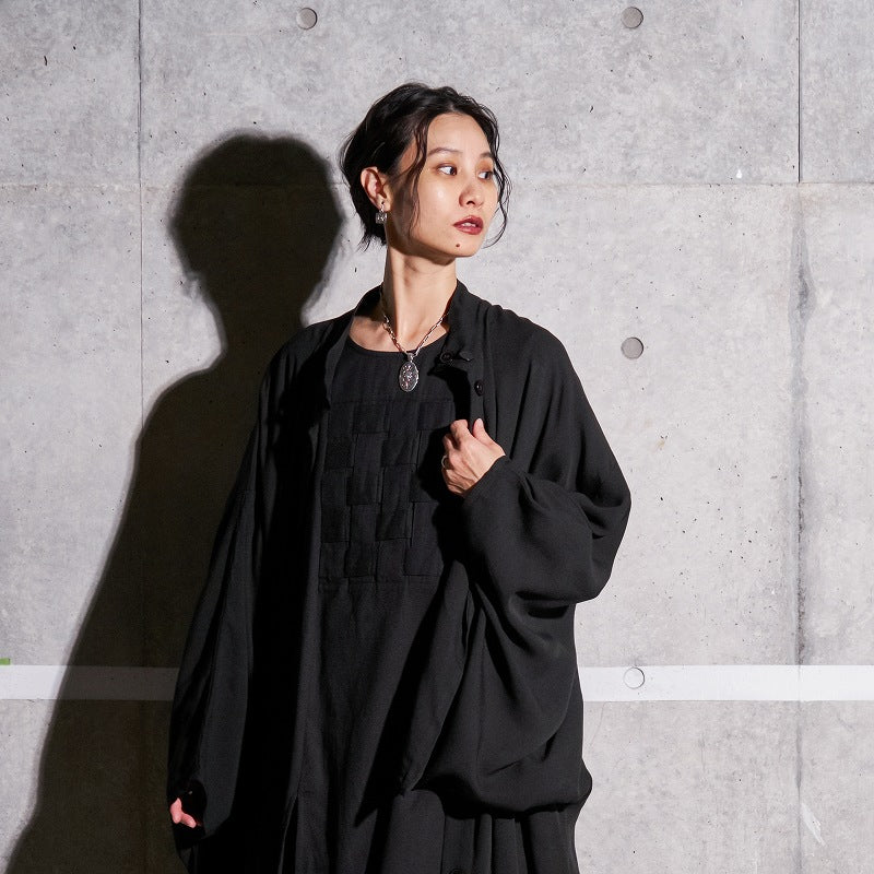 Rayon Twill Kimono Sleeve Jacket