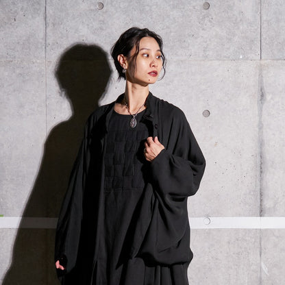 Rayon Twill Kimono Sleeve Jacket