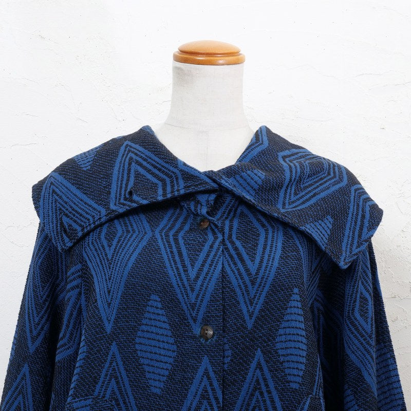 Cotton Ikat Jacquard Coat