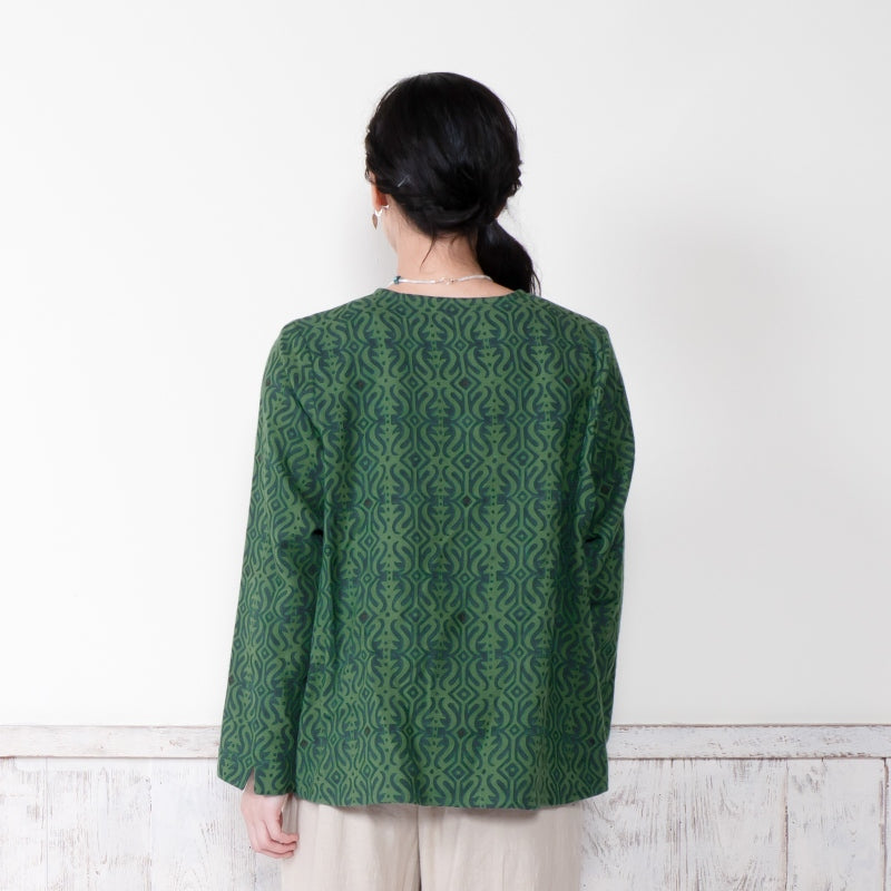 Cotton Block Print Blouse N