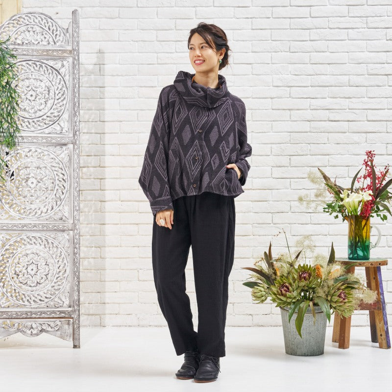 Cotton Ikat Jacquard Jacket N