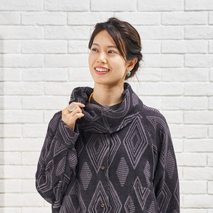 Cotton Ikat Jacquard Jacket N