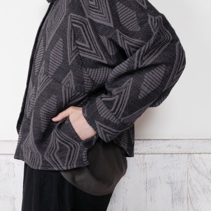 Cotton Ikat Jacquard Jacket N
