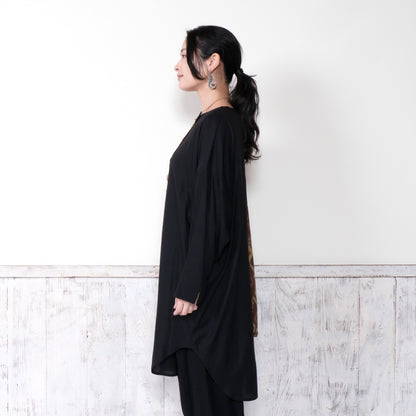 Rayon Block Print Combination Blouse