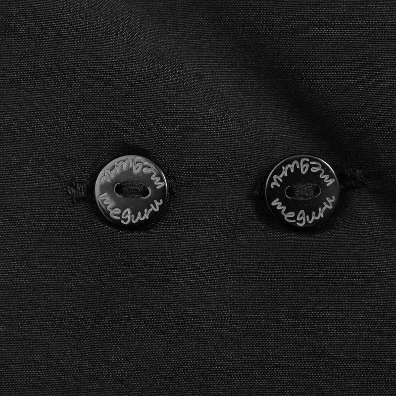 Cotton Silk Fold-Over Collar Sleeveless Dress