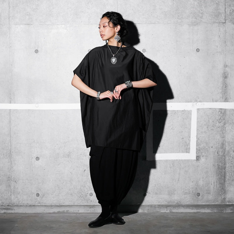 Cotton Silk Bottle Neck Dress