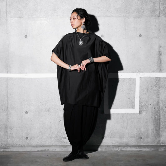 Cotton Silk Bottle Neck Dress