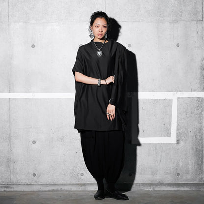 Cotton Silk Bottle Neck Dress