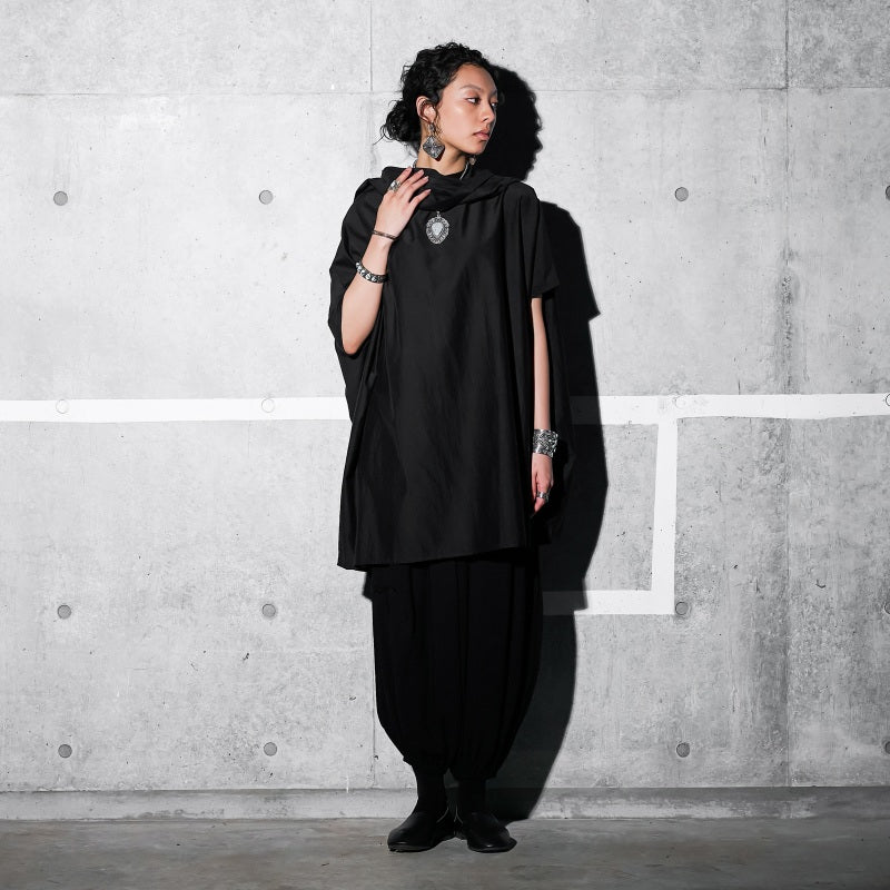 Cotton Silk Bottle Neck Dress