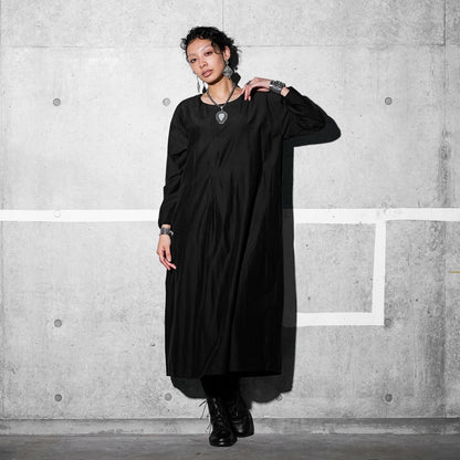 Cotton Silk Pintuck Dress