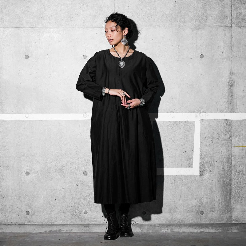 Cotton Silk Pintuck Dress