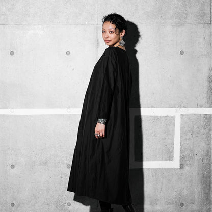 Cotton Silk Pintuck Dress