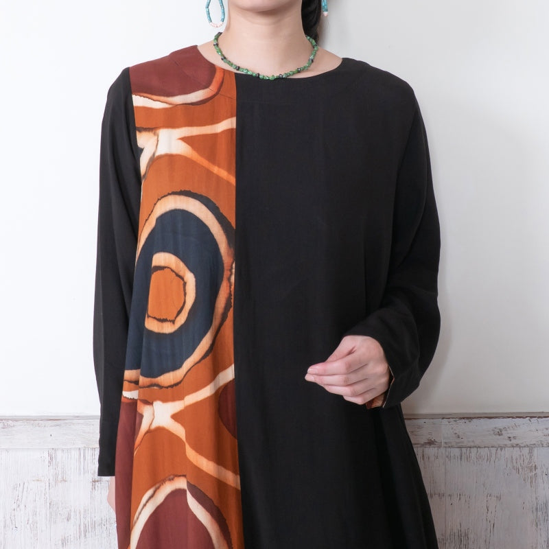 Hand Brushing Combo Dress