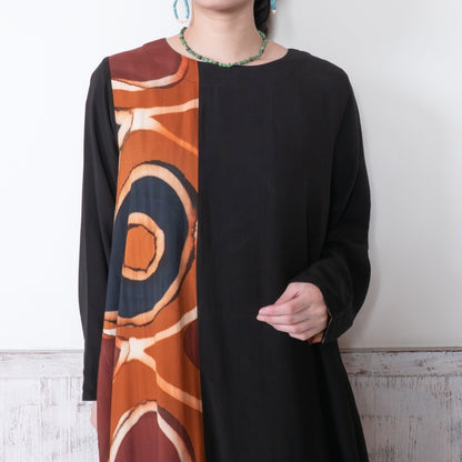 Hand Brushing Combo Dress