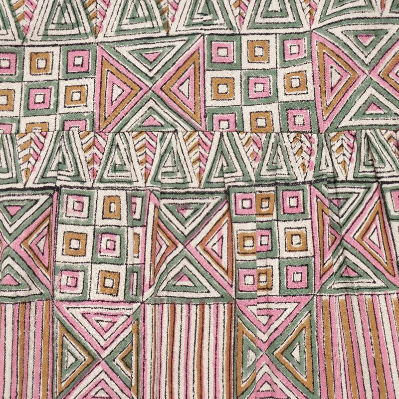 Geometric Triangle Square Print Dress