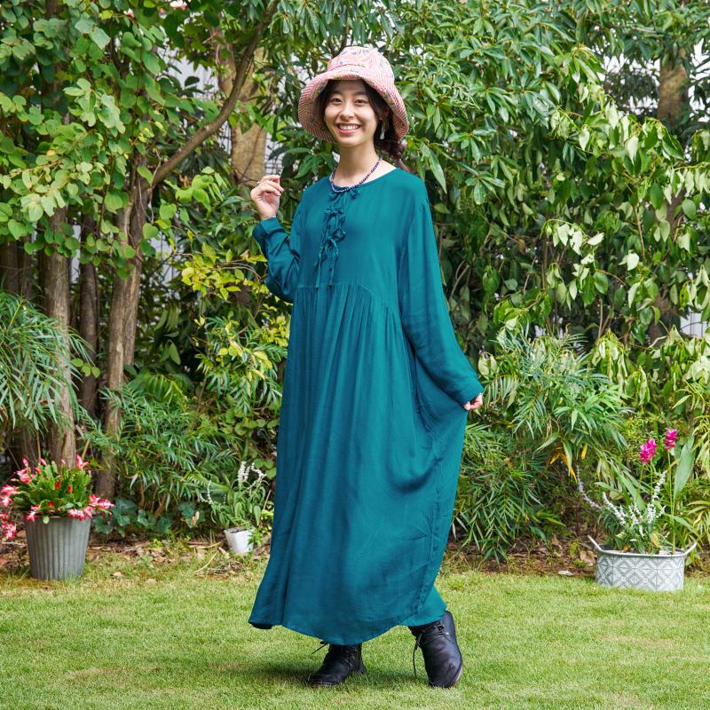 Rayon Ribbon Dress