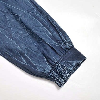 Crushed Denim Kediya-Style Dress