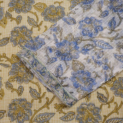 Kota Doria Floral Print Dress