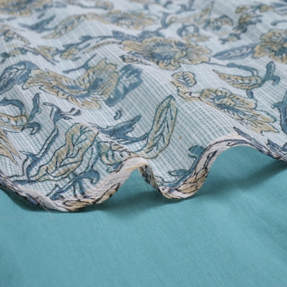 Kota Doria Floral Print Dress