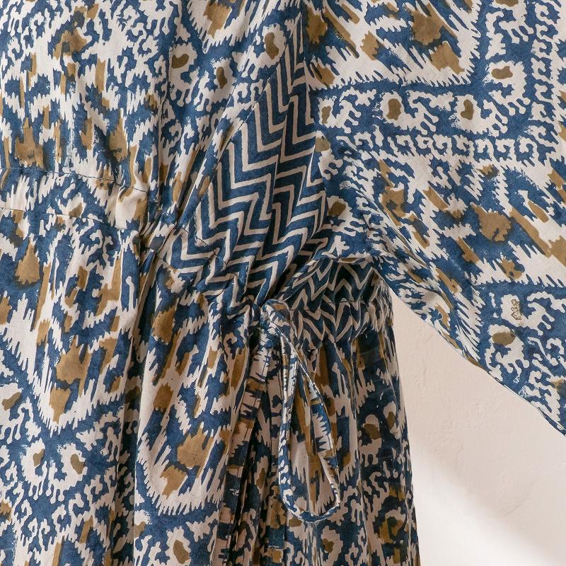 Ikat Zigzag Print Dress