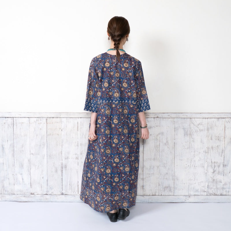 Flower Print V-Neck Dress