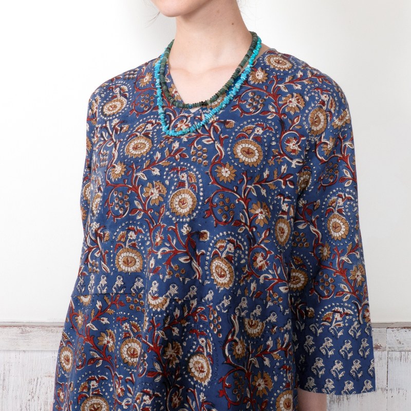Flower Print V-Neck Dress