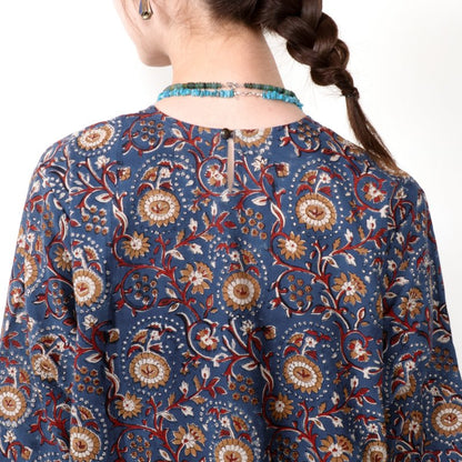 Flower Print V-Neck Dress