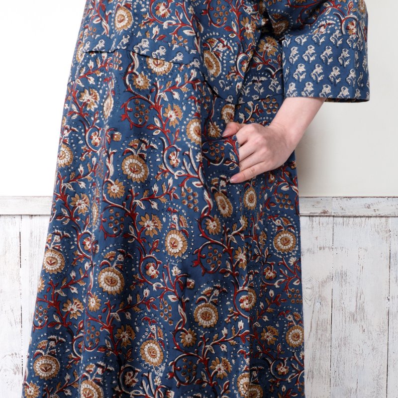 Flower Print V-Neck Dress