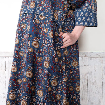 Flower Print V-Neck Dress