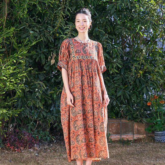 Kalamkari Volume Dress