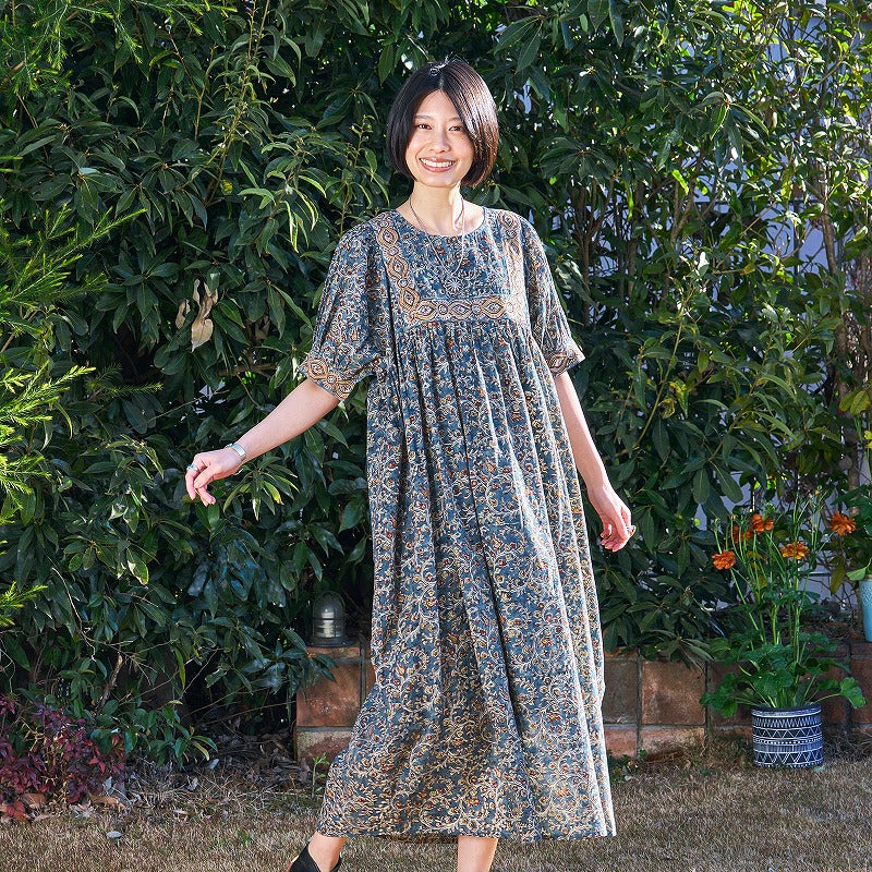 Kalamkari Volume Dress