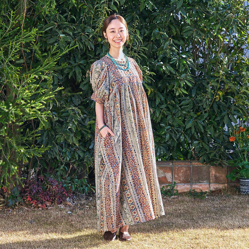 Kalamkari Volume Dress