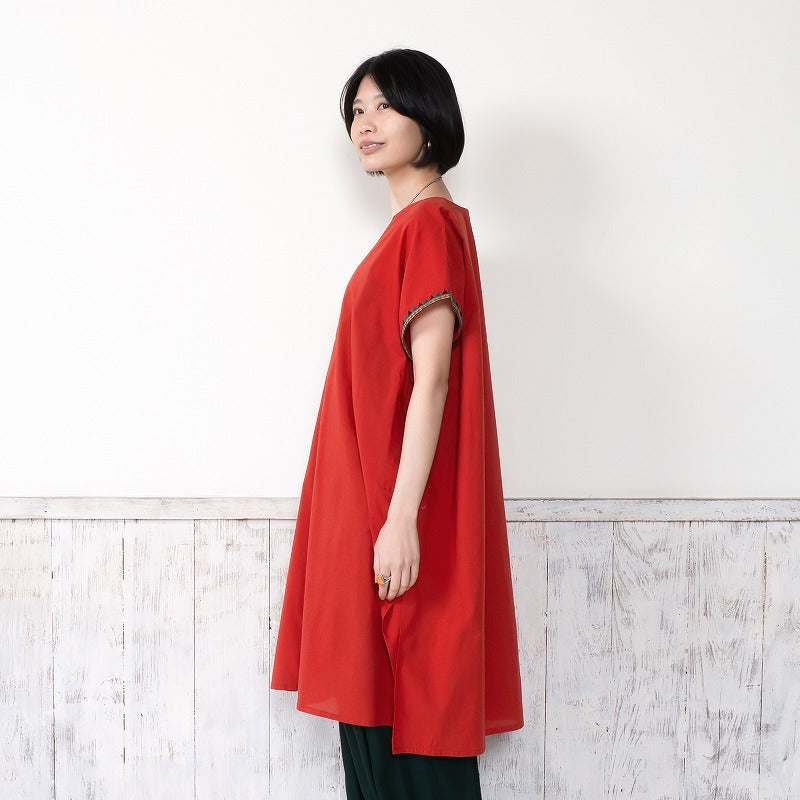 Geometric Embroidery Dress