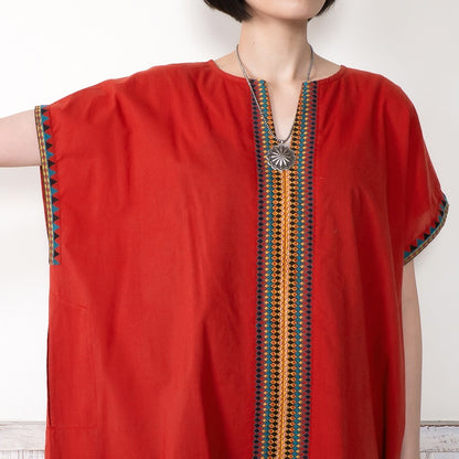 Geometric Embroidery Dress