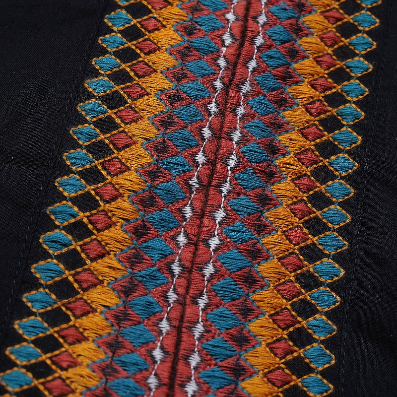Geometric Embroidery Dress