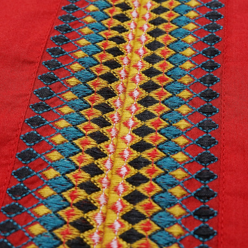 Geometric Embroidery Dress