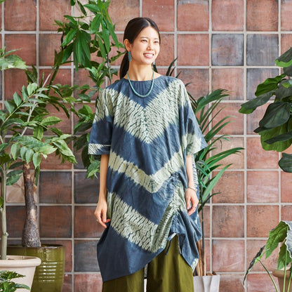 Tie-Dye Drawstring Dress