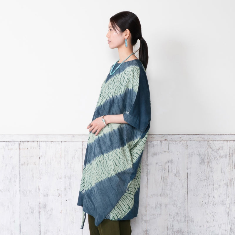 Tie-Dye Drawstring Dress