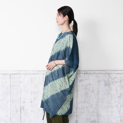 Tie-Dye Drawstring Dress