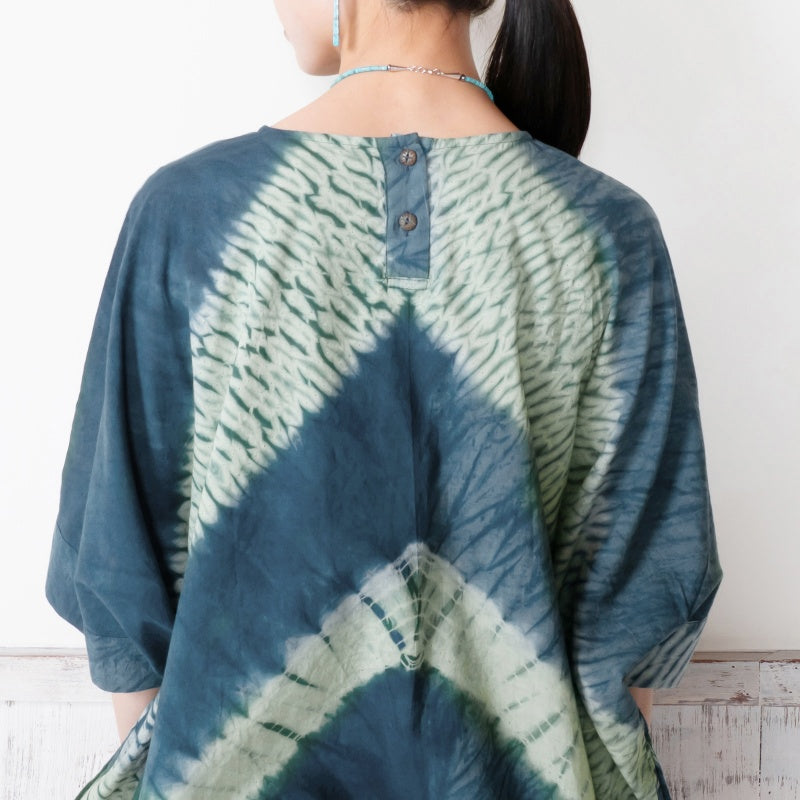 Tie-Dye Drawstring Dress