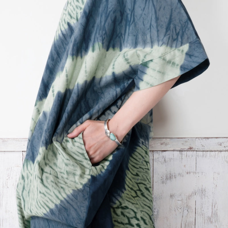 Tie-Dye Drawstring Dress