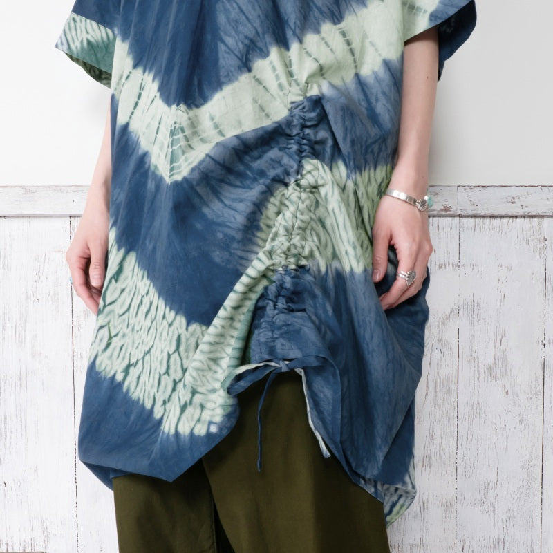 Tie-Dye Drawstring Dress