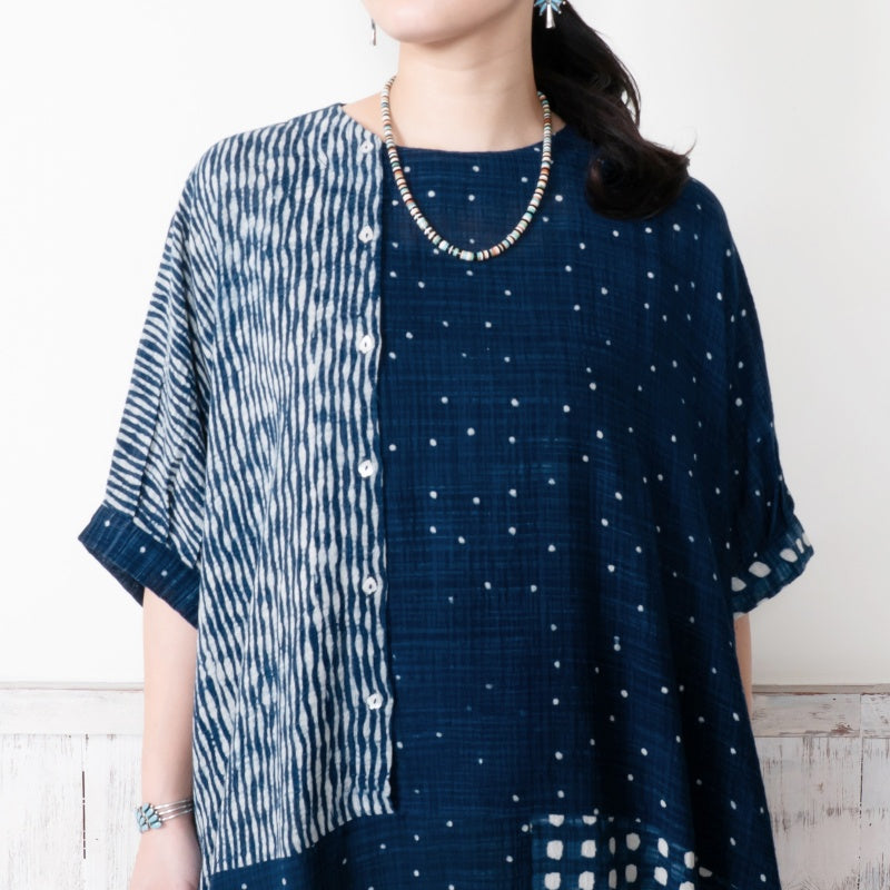 Block Print Patchwork Dress