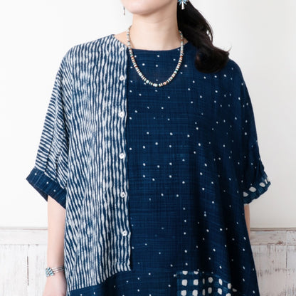 Block Print Patchwork Dress