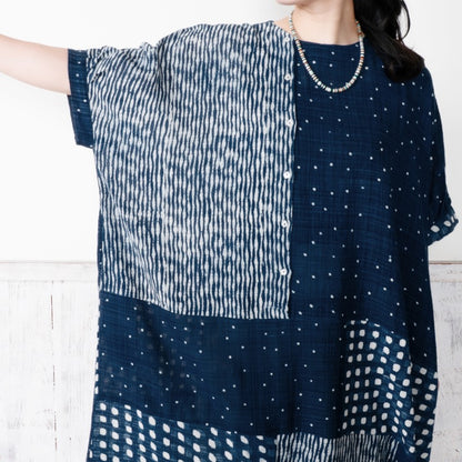 Block Print Patchwork Dress